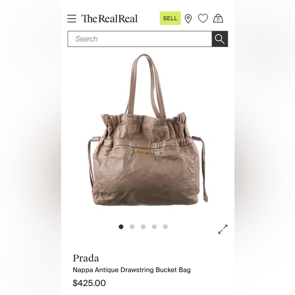 Prada Nappa Leather Drawstring Tote w/COA - Picture 10 of 10